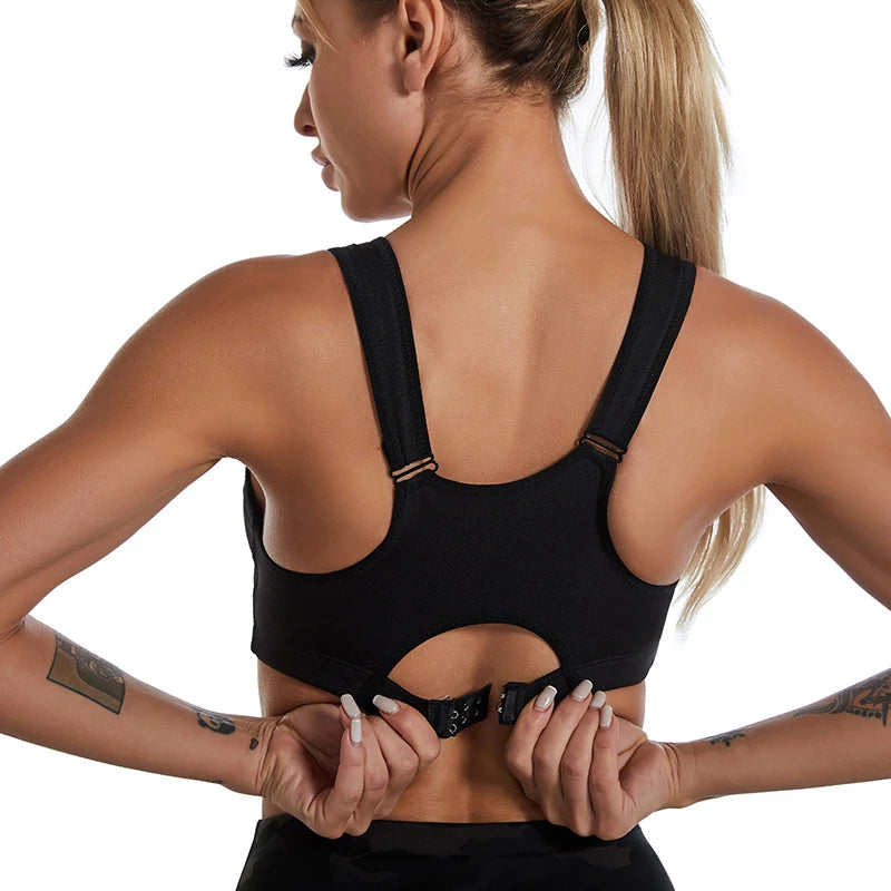 Sculpt Front-Zip Sports Bra